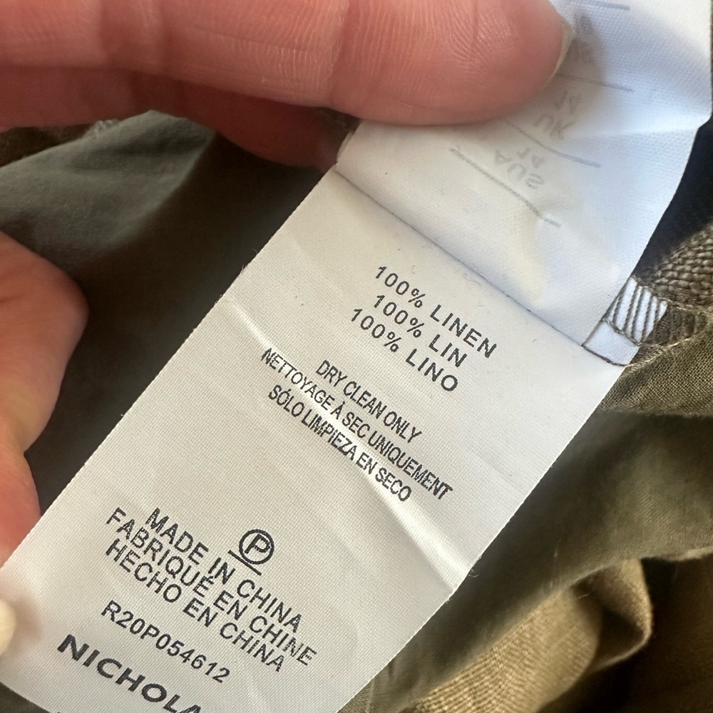 Nicholas “Rumi” Linen jumpsuit in Olive - Picture 13 of 13